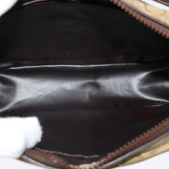 CELINE C Sulky Shoulder Bag Canvas Beige Auth BA757 - Picture 11 of 16